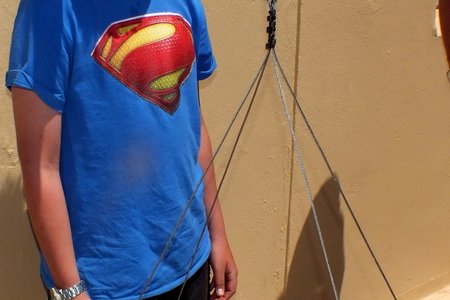 Nog ‘n nuwe Juniorlid van die klub, Hennie Groenewald tydens die inweegsessie 